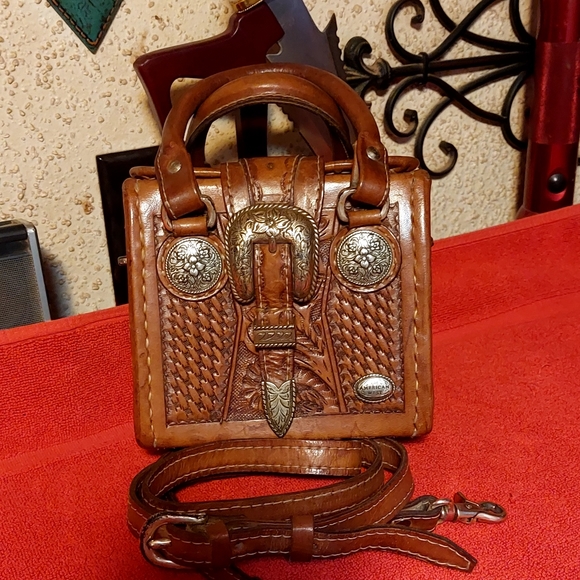 Vintage Handtooled Silver Concho Montana West "Desert Rose Collection" - Picture 5 of 9